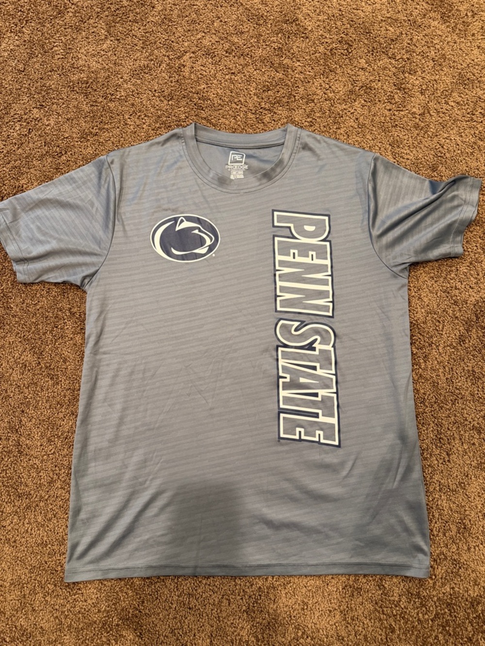 Pro Edge Penn State Gray Short Sleeve Performance Tee
